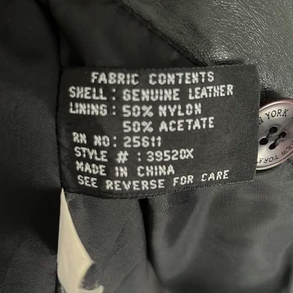 Jones New York Leather Jacket - Picture 5 of 5